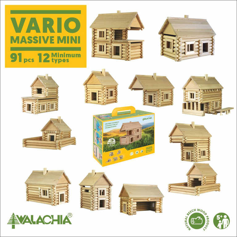 WALACHIA Vario Massive mini W31 DŘEVĚNÁ STAVEBNICE