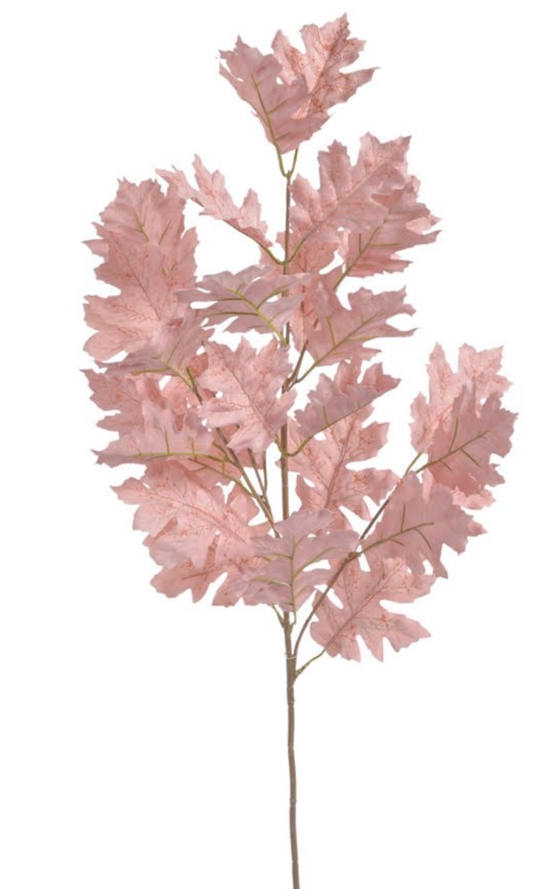 Dubová větvička 90 cm - růžová