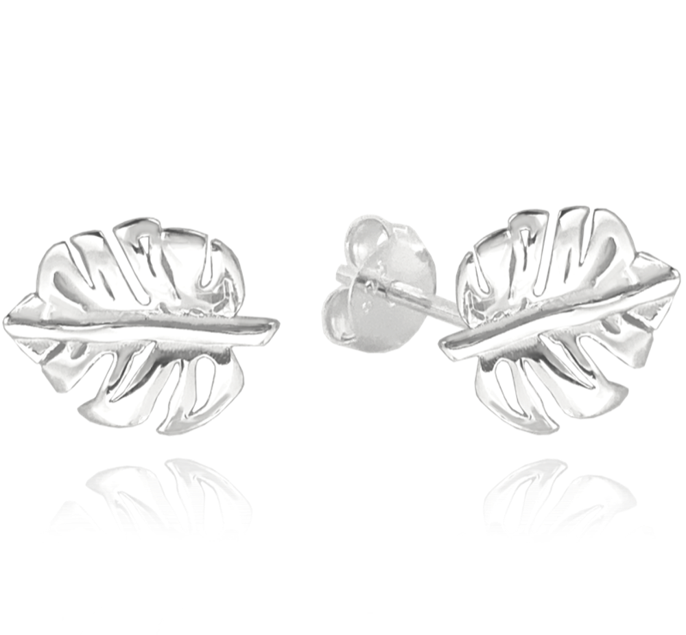 Stříbrné náušnice MINET s bílou perlou