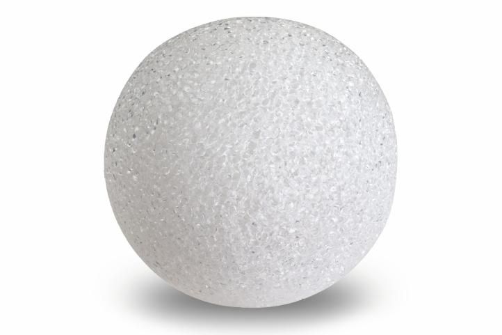 LED svítící koule, 8 cm - bílá