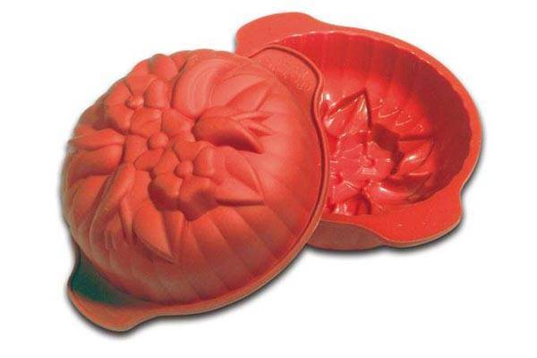 Jarní silikonová forma na dort červená