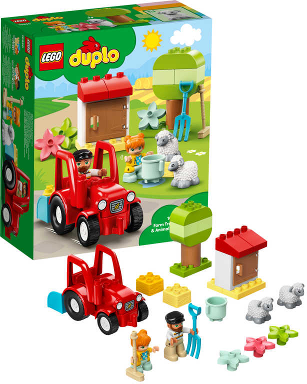 LEGO DUPLO Traktor a zvířátka z farmy 10950 STAVEBNICE