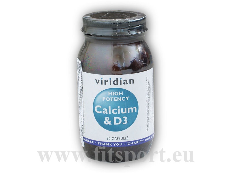Viridian High Potency Calcium,D3 90cps