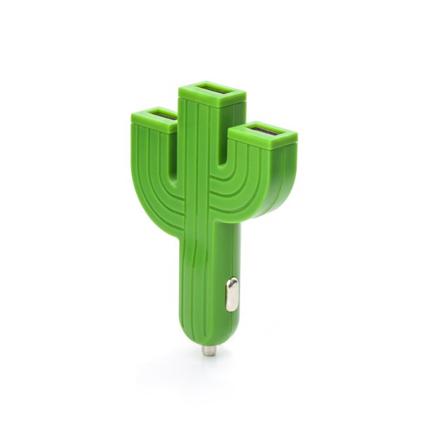 USB Nabíječka do auta - kaktus