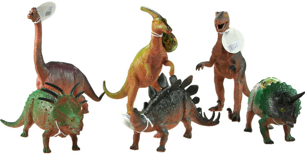 Dinosaurus pravěký ještěr 25-36cm plastové zvířátko 5 druhů