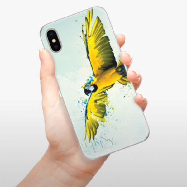 Silikonové pouzdro iSaprio - Born to Fly - iPhone X