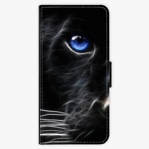 Flipové pouzdro iSaprio - Black Puma - Samsung Galaxy S7 Edge