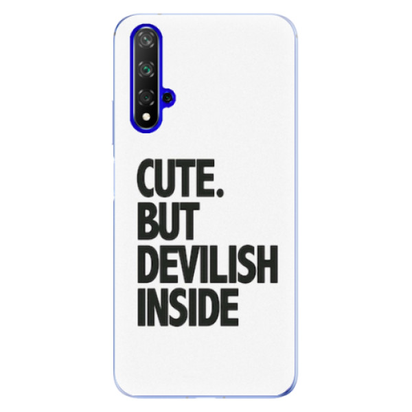 Odolné silikonové pouzdro iSaprio - Devilish inside - Huawei Honor 20