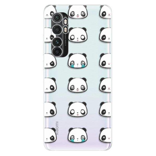 Odolné silikonové pouzdro iSaprio - Panda pattern 01 - Xiaomi Mi Note 10 Lite
