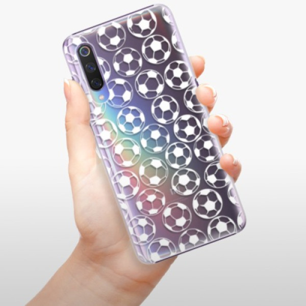 Plastové pouzdro iSaprio - Football pattern - white - Xiaomi Mi 9