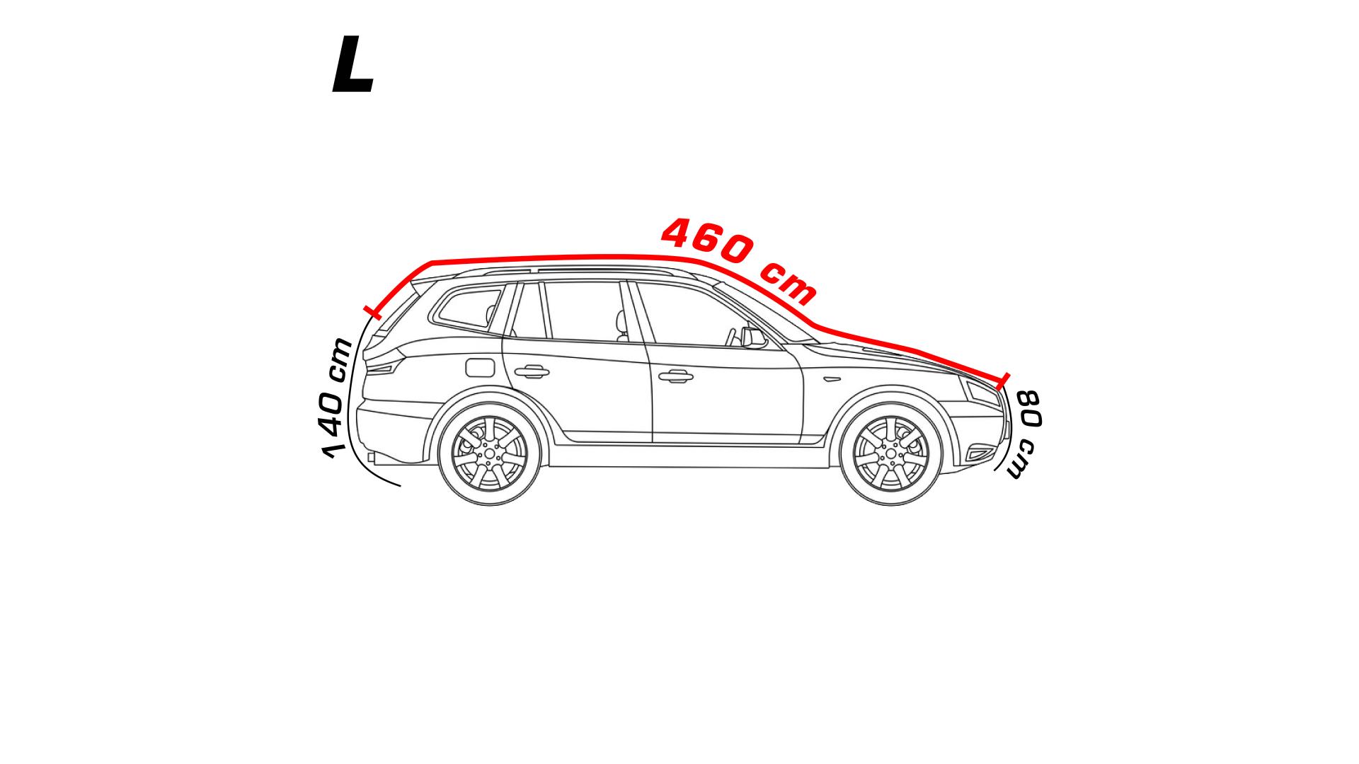 4CARS Autoplachta proti krupobití - bavlněná podšívka - SUV L