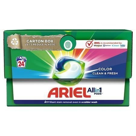 Ariel Color kapsle na praní, 24 ks