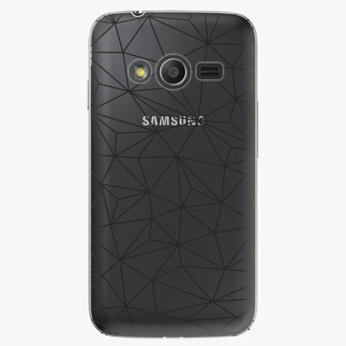 Plastový kryt iSaprio - Abstract Triangles 03 - black - Samsung Galaxy Trend 2 Lite