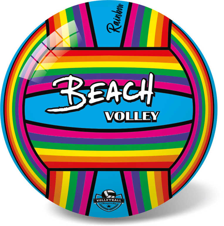 Míč volejbalový duhový 21cm Beach Volley Rainbow 2 barvy