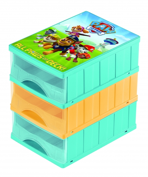 Keeeper Boxy na hračky - sada 3 šuplíků Paw Patrol