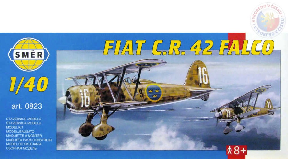 SMĚR Model letadlo Fiat CR 42 1:40 (stavebnice letadla)