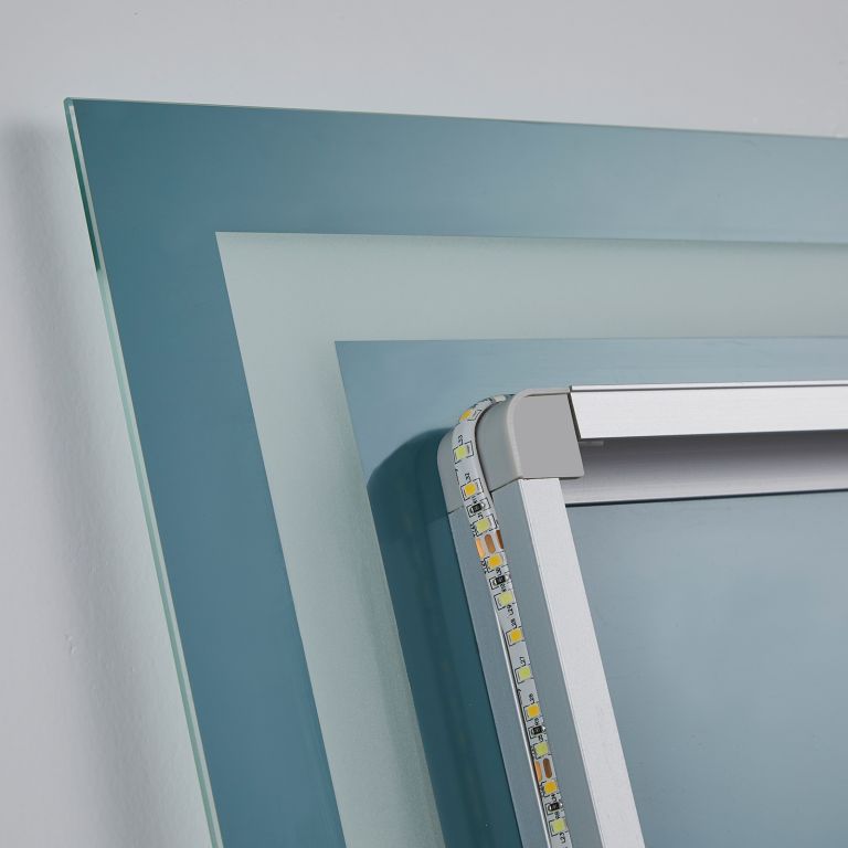 Aquamarin Koupelnové zrcadlo s LED osvětlením, 110 x 70 cm