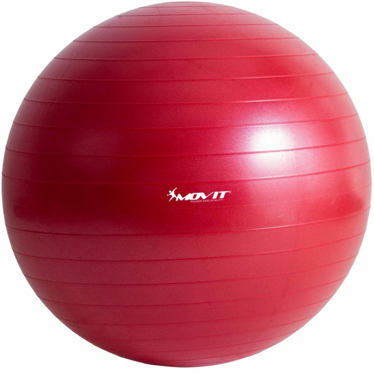 Gymnastický míč MOVIT s pumpou - 85 cm - červený