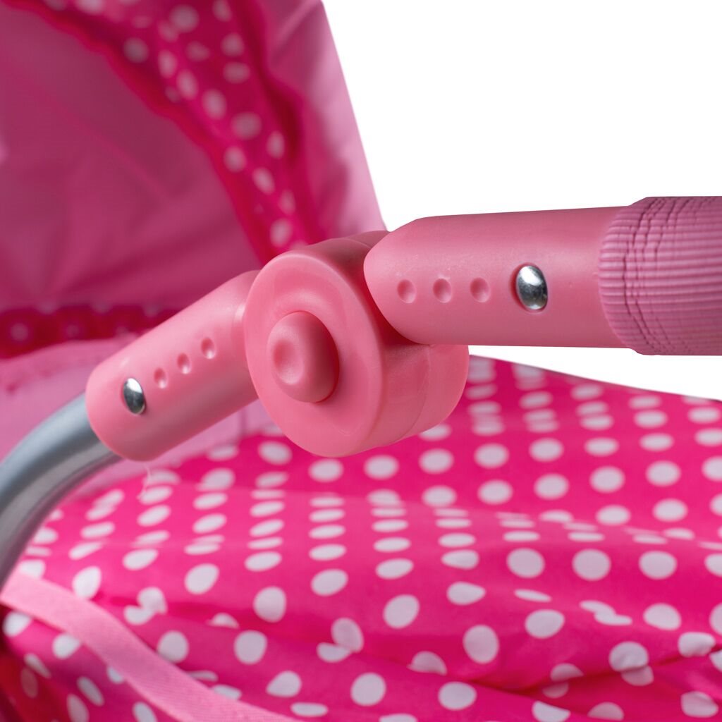 Multifunkční kočárek pro panenky PlayTo Jasmínka - světle - růžová