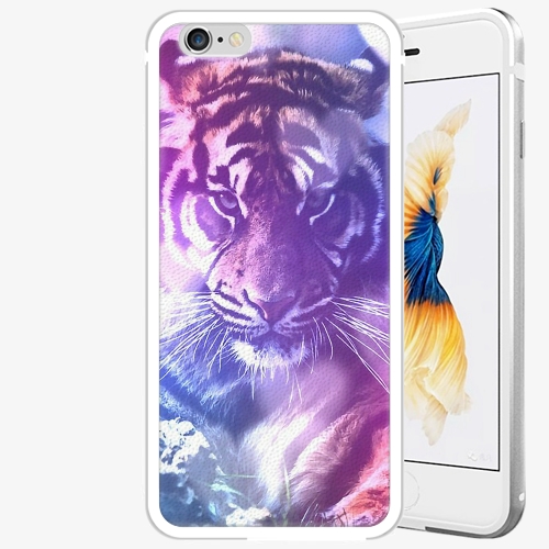 Plastový kryt iSaprio - Purple Tiger - iPhone 6 Plus/6S Plus - Silver