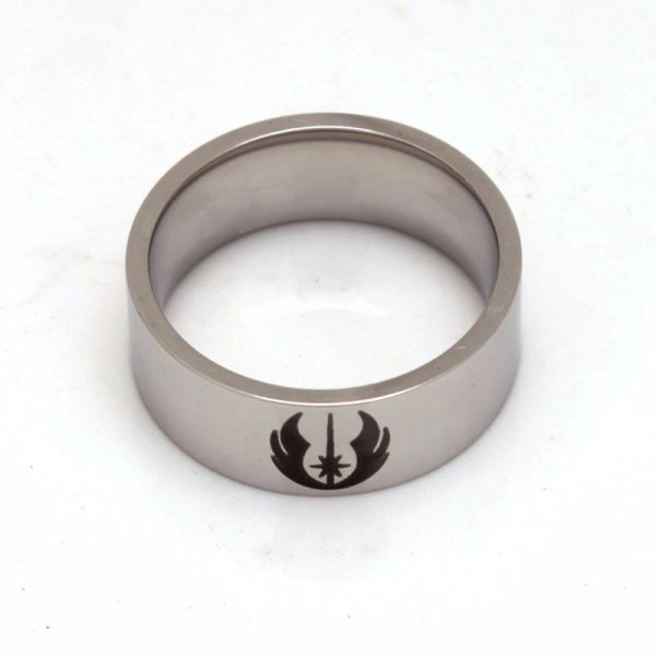 Ocelový prsten Star Wars - Jedi - Velikost: - 8