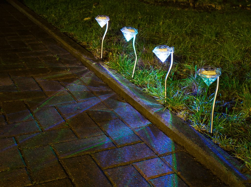 Zahradní osvětlení "Diamond" se solárním článkem a LED diodou