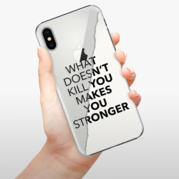 Plastové pouzdro iSaprio - Makes You Stronger - iPhone X