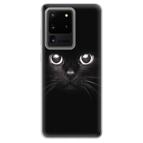 Odolné silikonové pouzdro iSaprio - Black Cat - Samsung Galaxy S20 Ultra