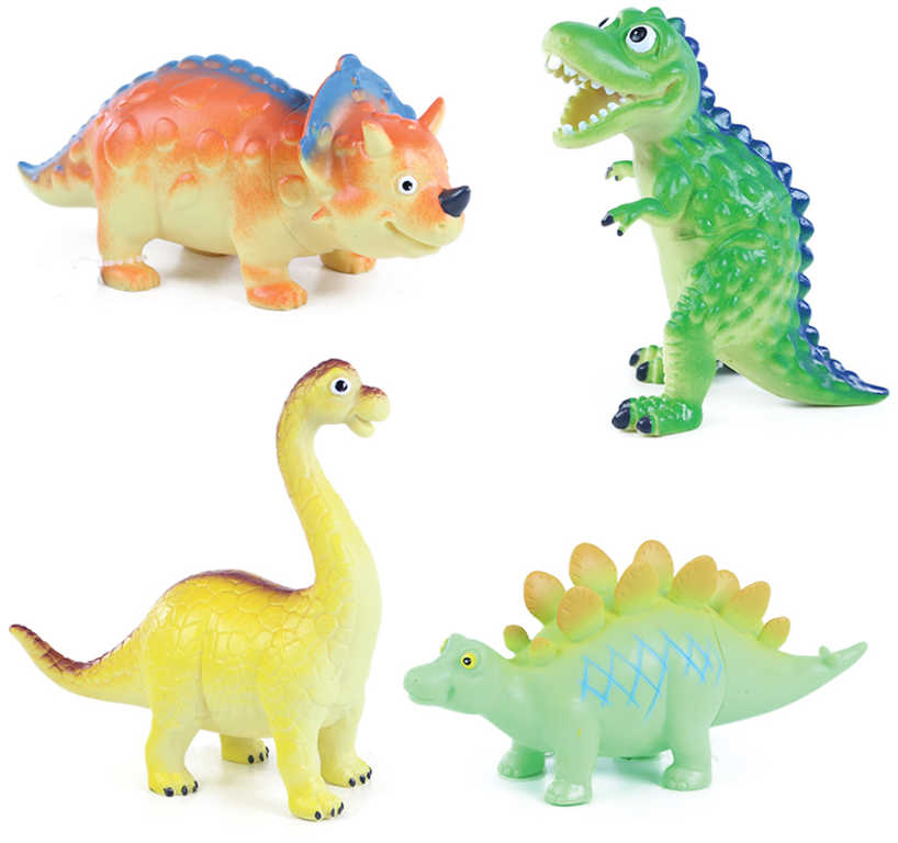 Dinosaurus zvířátko 17-18cm pravěký ještěr figurka veselá 4 druhy plast