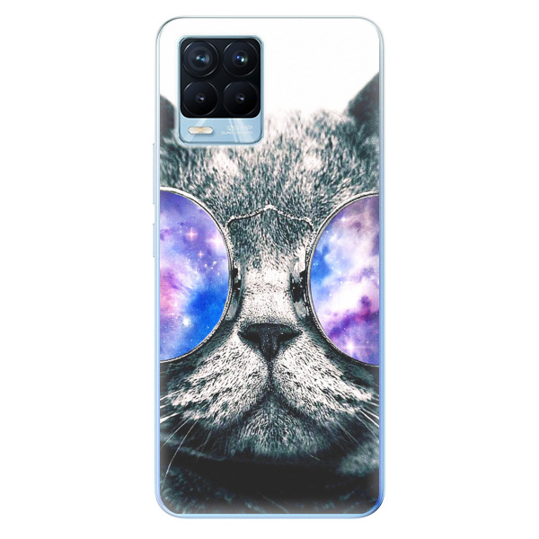 Odolné silikonové pouzdro iSaprio - Galaxy Cat - Realme 8 / 8 Pro
