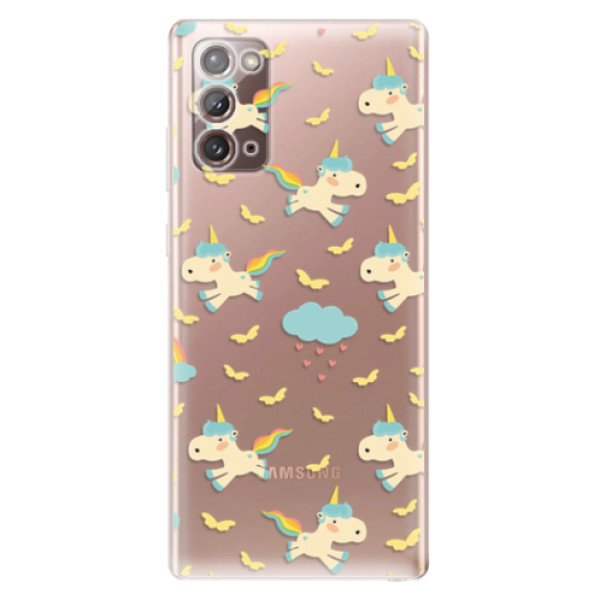 Odolné silikonové pouzdro iSaprio - Unicorn pattern 01 - Samsung Galaxy Note 20