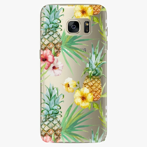 Plastový kryt iSaprio - Pineapple Pattern 02 - Samsung Galaxy S7 Edge
