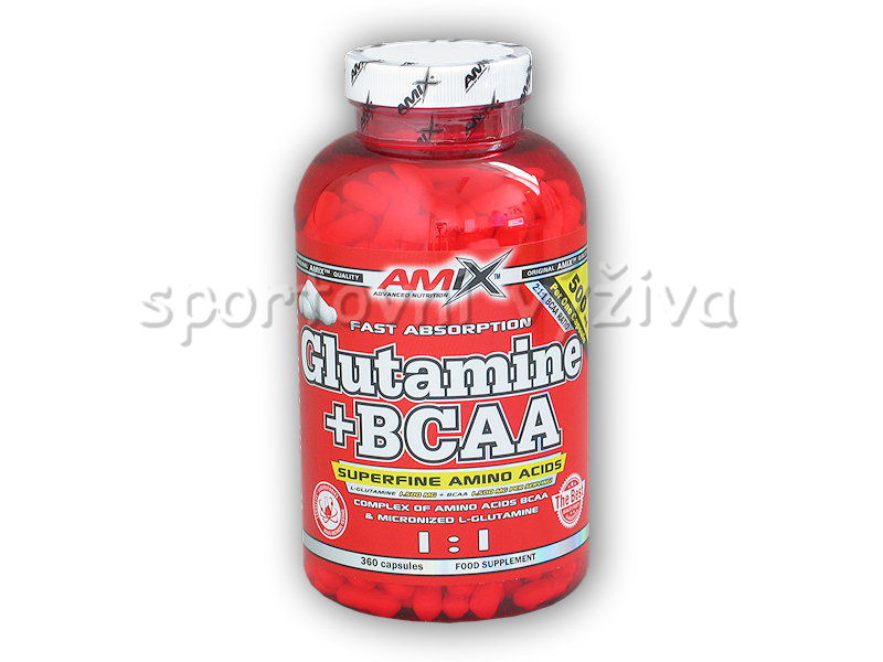 L-Glutamine + BCAA 360 kapslí
