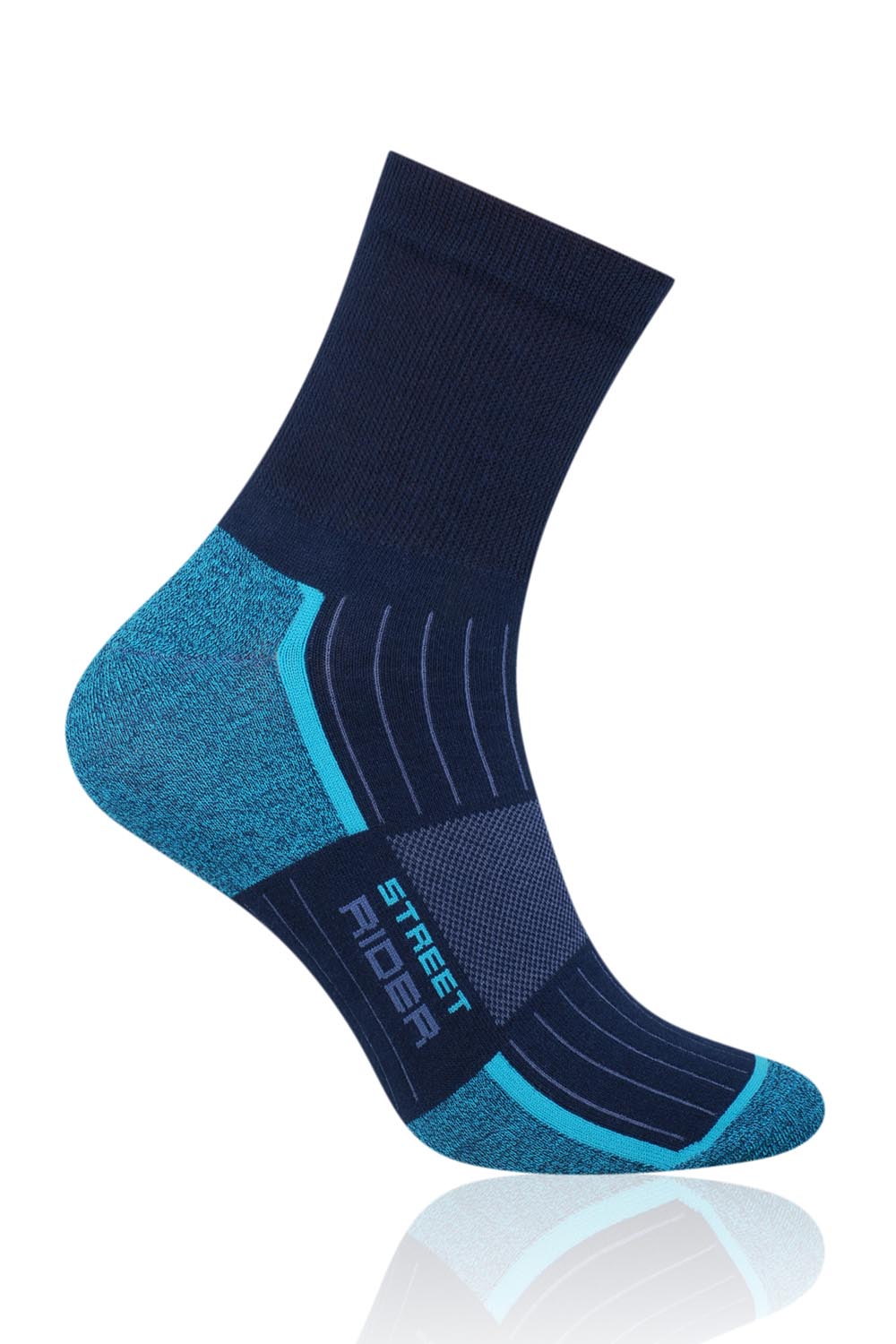 Sportovní ponožky Steven 057-205 - Tm.modrá/tyrkysová/rider/41-43