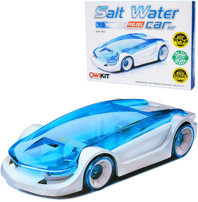 Sestavitelné solné autíčko pojízdné na slanou vodu ekologická hračka stavebnice