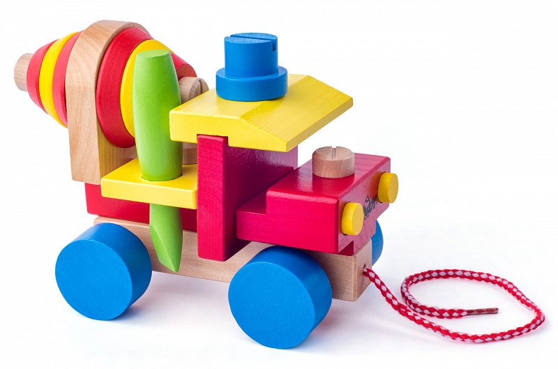 Woody hračky pro nejmenší - Montážní automíchačka