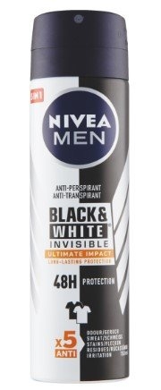 Nivea Men Black & White Invisible Ultimate Impact antiperspirant, 150 ml