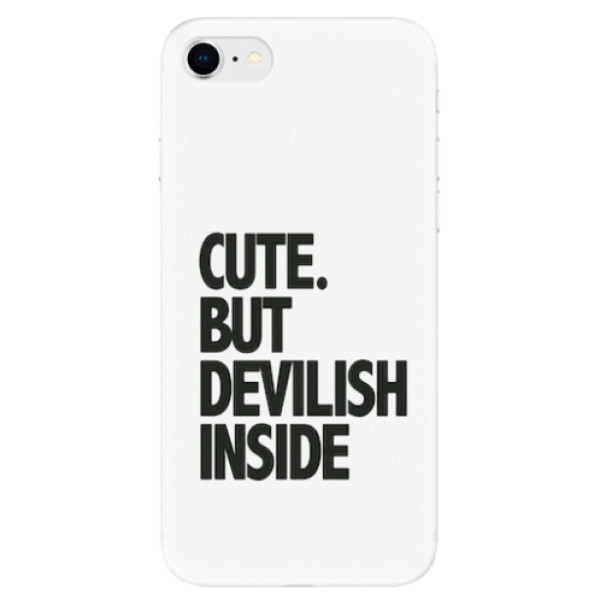 Odolné silikonové pouzdro iSaprio - Devilish inside - iPhone SE 2020