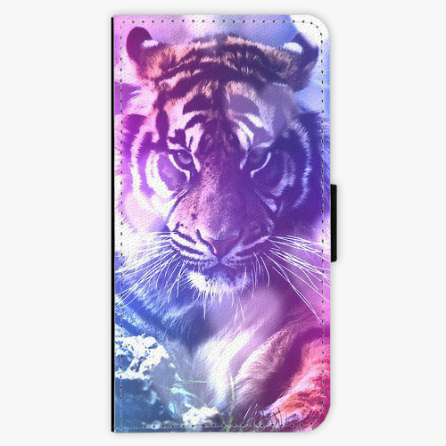 Flipové pouzdro iSaprio - Purple Tiger - iPhone 7