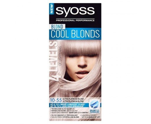Syoss Blond Cool Blonds barva na vlasy Ultra platinová blond 10-55