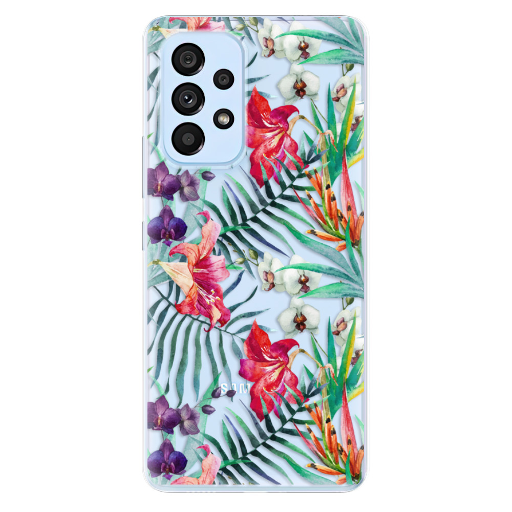 Odolné silikonové pouzdro iSaprio - Flower Pattern 03 - Samsung Galaxy A73 5G