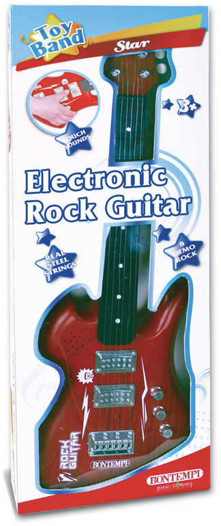 BONTEMPI Kytara dětská rocková elektrická na baterie Zvuk *HUDEBNÍ NÁSTROJE*