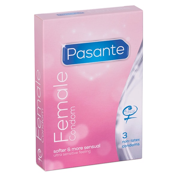 Dámské kondomy Pasante 3 ks.