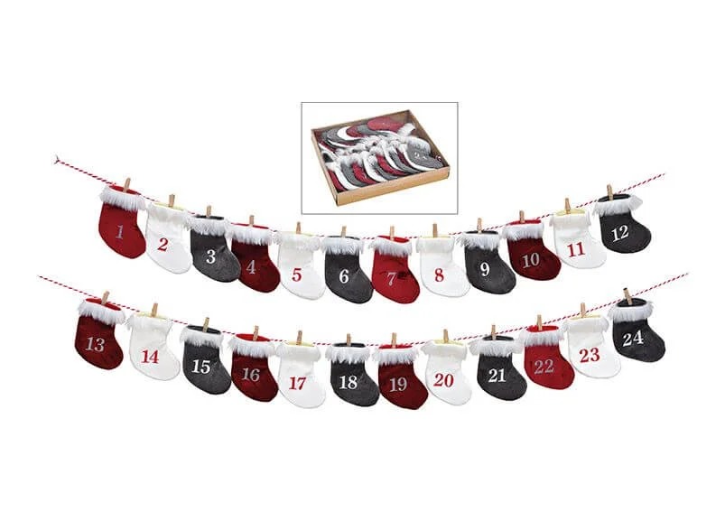 Adventní kalendář - ponožky
