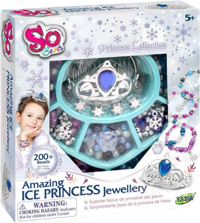 SO BEADS Korálky ledová princezna kreativní set dětská bižuterie