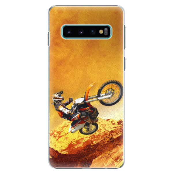 Plastové pouzdro iSaprio - Motocross - Samsung Galaxy S10