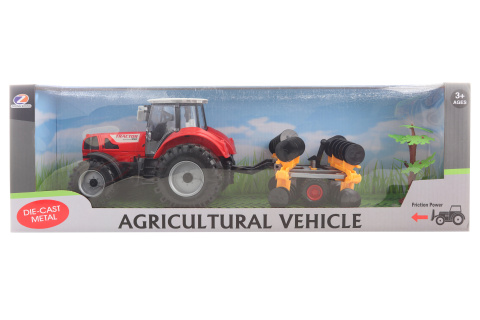 Traktor s diskovým kypřičem půdy