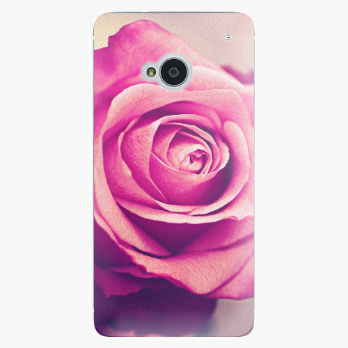 Plastový kryt iSaprio - Pink Rose - HTC One M7