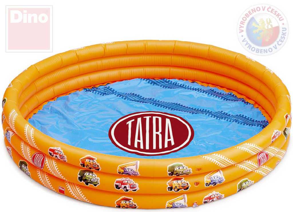 DINO Baby bazén dětský nafukovací TATRA 122x28cm oranžový