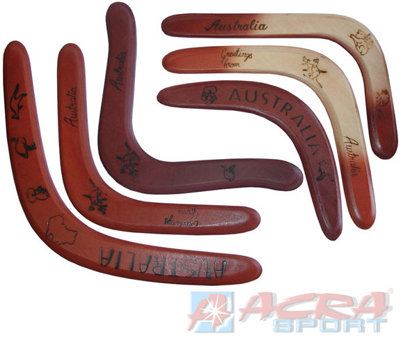 ACRA Bumerang dřevěný mix různé tvary a motivy Austrálie